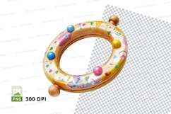 Colorful baby teething ring clipart isolated on white Product Image 1