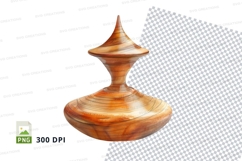 Wooden hourglass clipart PNG transparent 300 DPI minimal tim Product Image 1