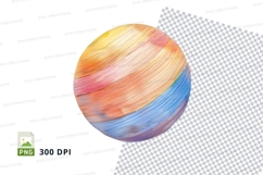 Colorful Jupiter planet clipart PNG high resolution 300 DPI Product Image 1