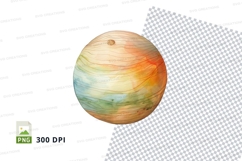 Jupiter planet clipart transparent PNG high detail 300 DPI Product Image 1