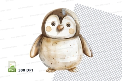 Cute cartoon penguin clipart isolated on white background Product Image 1