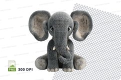 Cute 3D elephant clipart PNG high resolution isolated Product Image 1