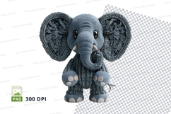3D Elephant Clipart Vector Cartoon Animal Illustration PNG Product Image 1