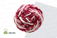 Red white yarn ball clipart isolated transparent PNG Product Image 1