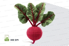 Red beetroot plant clipart PNG isolated transparent backgrou Product Image 1