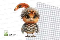 Cute chick clipart png isolated on white background Product Image 1