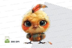 Cute baby chick clipart isolated on white background Product Image 1