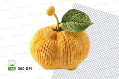 Yellow pumpkin clipart isolated on transparent background PN Product Image 1