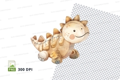 Cute cartoon lion plush toy clipart isolated on white backgr Product Image 1
