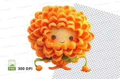 Cute orange lion clipart png high resolution 300 DPI Product Image 1
