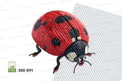 Red ladybug clipart isolated on white background PNG Product Image 1