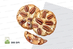 Pecan pie clipart png transparent background autumn dessert Product Image 1