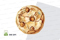 Golden pecan pie clipart png transparent dessert food illust Product Image 1