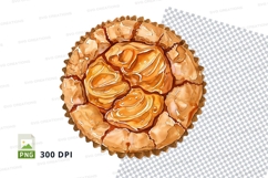 Golden pastry clipart transparent PNG high detail bakery Product Image 1