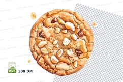 Cashew nut cookie clipart transparent PNG high detail Product Image 1