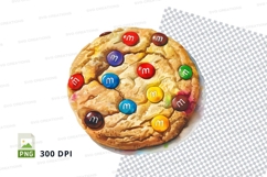 Colorful M&amp;M's chocolate pizza clipart PNG high resolution Product Image 1