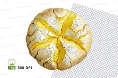 Golden cracked earth leaf clipart transparent PNG high detai Product Image 1