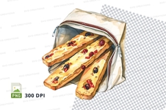 Floral pastry clipart png sweet dessert isolated transparent Product Image 1