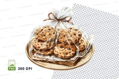 Homemade chocolate chip cookies gift bag clipart transparent Product Image 1