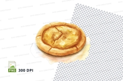 Golden pretzel clipart isolated transparent PNG high detail Product Image 1