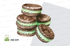 Stacked macarons clipart png transparent dessert sweets Product Image 1