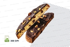 Chocolate peanut butter biscotti clipart PNG high detail Product Image 1