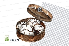 Wedding rings in wooden box clipart png transparent Product Image 1