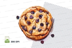 Fresh blueberry muffin clipart transparent PNG high detail Product Image 1