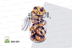 Jar of chocolate chip cookies clipart png transparent Product Image 1