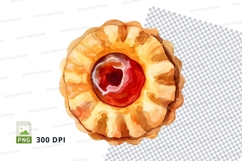 Red apple core clipart png transparent background fruit Product Image 1