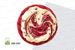 Red cabbage slice clipart PNG high resolution fresh vegetabl Product Image 1