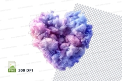 Handmade paper heart clipart purple pink love decoration Product Image 1