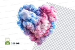 Colorful heart clipart PNG transparent background 300 DPI Product Image 1