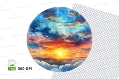 Earth planet sunrise space clipart transparent PNG high reso Product Image 1