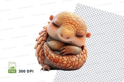 Cute hedgehog stack clipart isolated transparent PNG high de Product Image 1