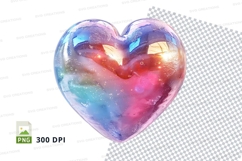 Colorful heart clipart transparent rainbow love symbol Product Image 1
