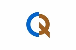 CQ QC logo design vector template Product Image 1