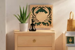Crab 3D Layered Cut File | Cancer Zodiac Sign SVG Wall Art Product Image 2