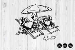 Crab SVG, Martini Summer SVG, Crab With Drink SVG Product Image 1