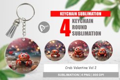 Keychain Crab Valentine Product Image 1