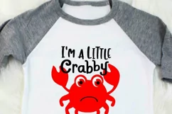 A little Crabby SVG, Toddler Kids svg Product Image 2