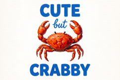 Crabby but Cute Beach Crab Summer PNG Product Image 1
