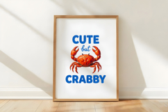 Crabby but Cute Beach Crab Summer PNG Product Image 5