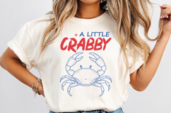 Crabby But Cute PNG, Trendy Beach Coastal Summer Design Product Image 3