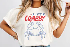 Crabby But Cute PNG, Trendy Beach Coastal Summer Design Product Image 3
