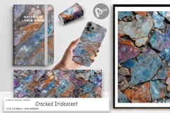 Digital Paper Cracked Iridescent Product Image 1