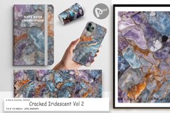 Digital Paper Cracked Iridescent Product Image 1