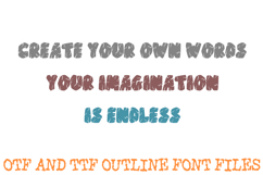 Cracked Stone Font Hand Drawn Cartoon Lettering ABC OTF Type Product Image 3