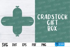 Cradstock Gift Box SVG | Paper Cut Design | SVG File Product Image 1