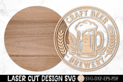 Craft Beer Brewery Sign Laser Cut SVG Product Image 2